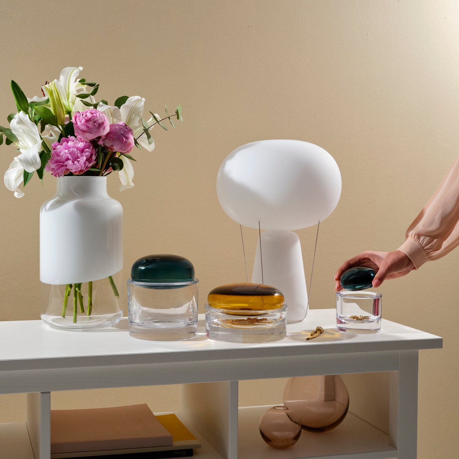 Blow Lamp with Opal Top