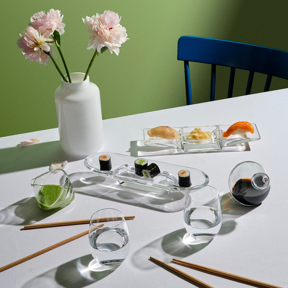 Silhouette Compartment Tray 3 Sections Curved