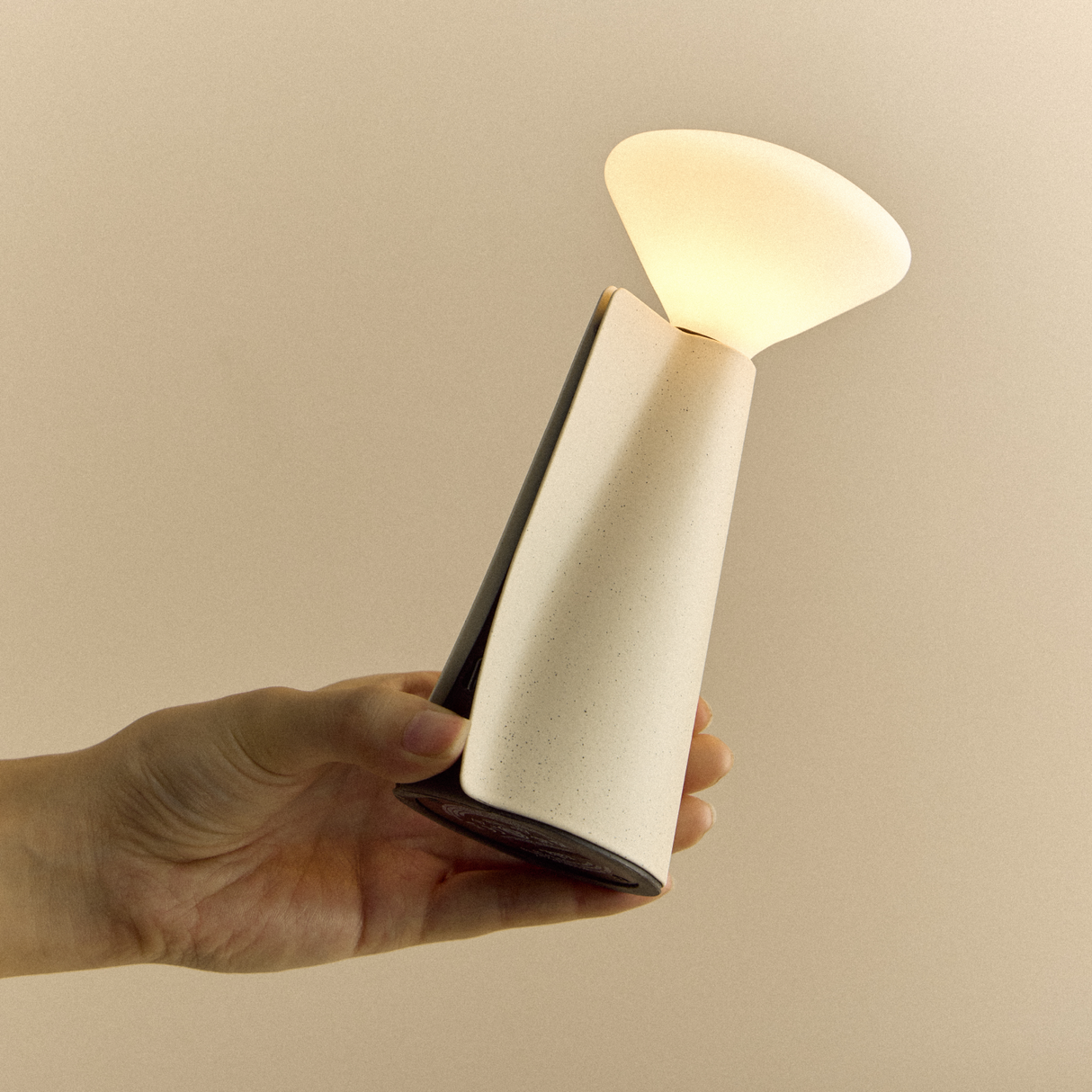 Mantle Portable Lamp in Stone White