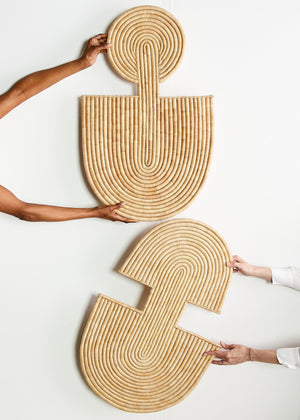 Maravi Natural Palm Leaves Woven Wall Art