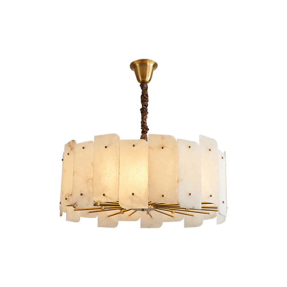 Alabaster Lorry Round Chandelier