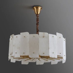 Alabaster Lorry Round Chandelier