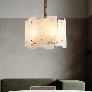 Alabaster Lorry Round Chandelier