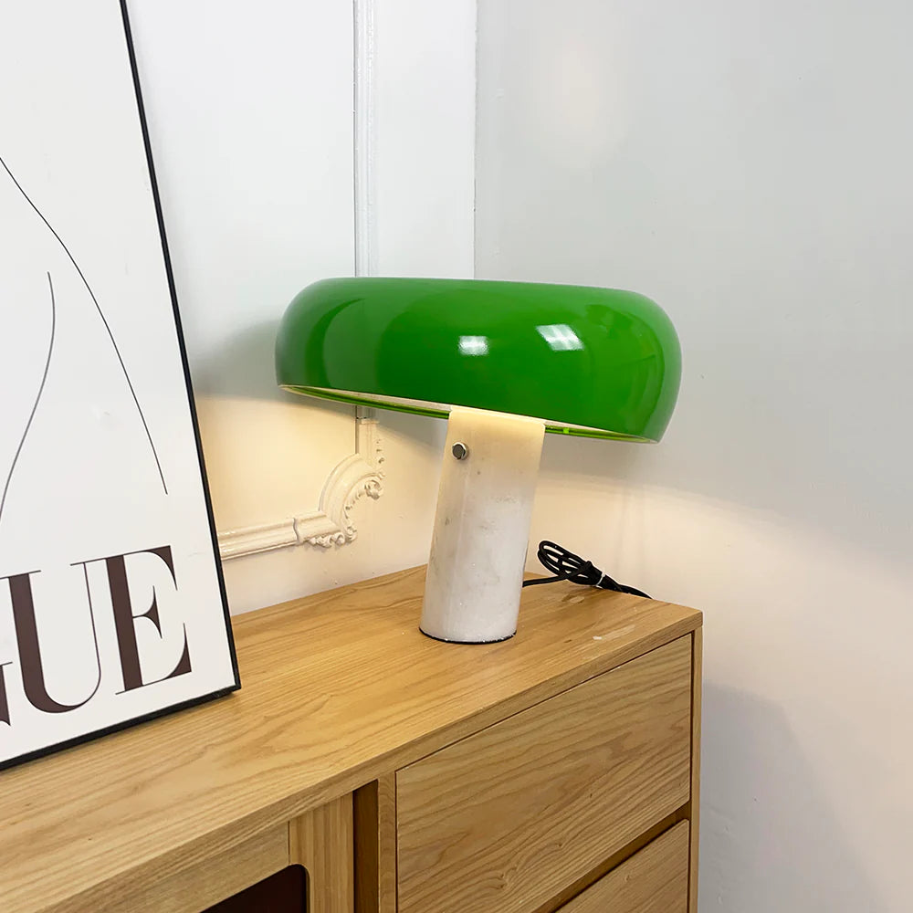 Marble Snoopy Glass Table Lamp