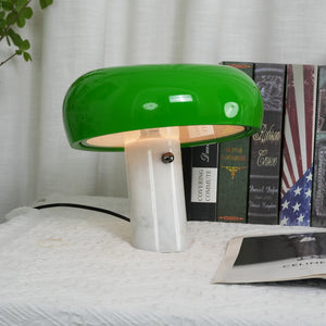 Marble Snoopy Glass Table Lamp