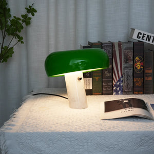 Marble Snoopy Glass Table Lamp