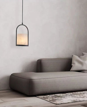 Marble Cylinder Pendant Light