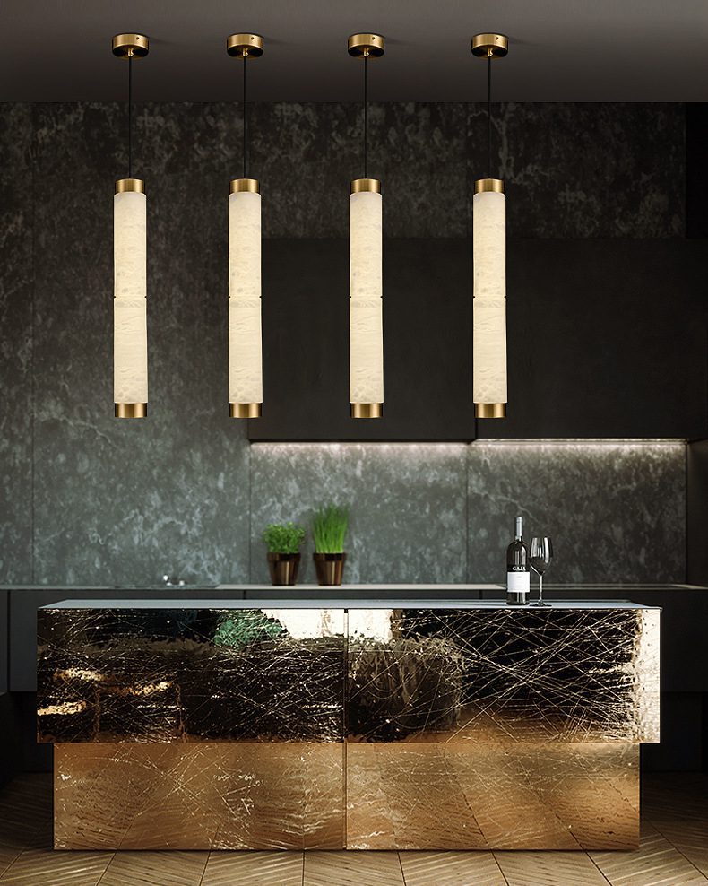 Marble Strip Pendant Lights