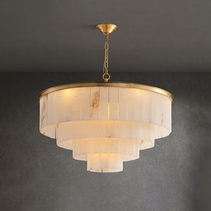 Alabaster Tiered Chandelier