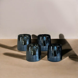 Mario Short Smoke Luster Glass (Set of 4) by MESO