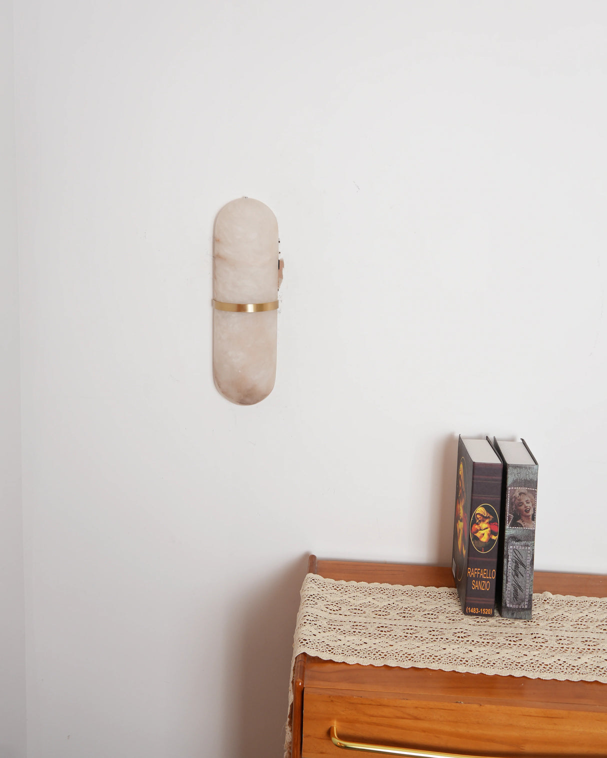 Melange Pill Form Alabaster Wall Light