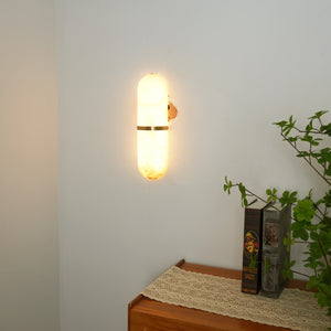 Melange Pill Form Alabaster Wall Light