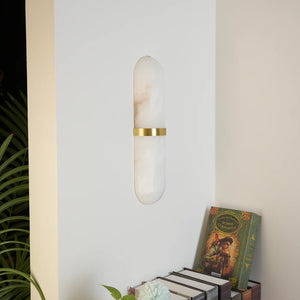 Melange Pill Form Alabaster Wall Light