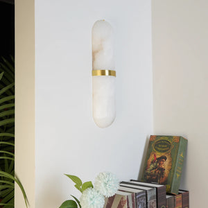 Melange Pill Form Alabaster Wall Light