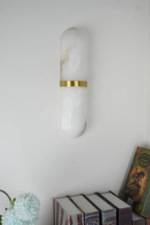 Melange Pill Form Alabaster Wall Light