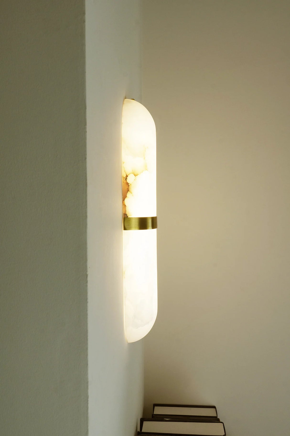 Melange Pill Form Alabaster Wall Light