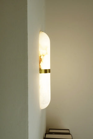 Melange Pill Form Alabaster Wall Light