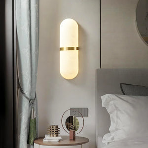 Melange Pill Form Alabaster Wall Light