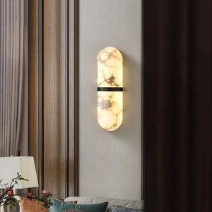 Melange Pill Form Alabaster Wall Light