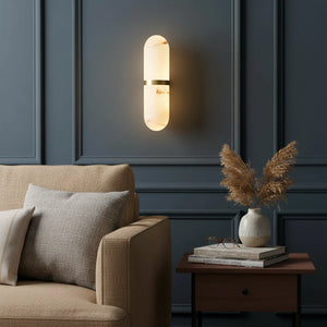 Melange Pill Form Alabaster Wall Light