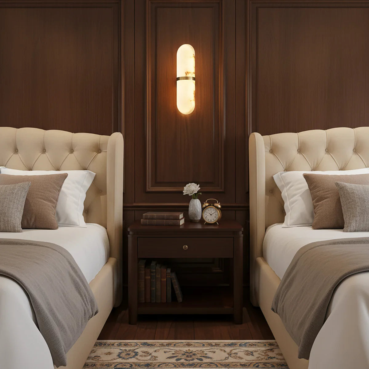 Melange Pill Form Alabaster Wall Light