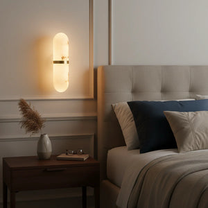 Melange Pill Form Alabaster Wall Light