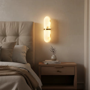 Melange Pill Form Alabaster Wall Light