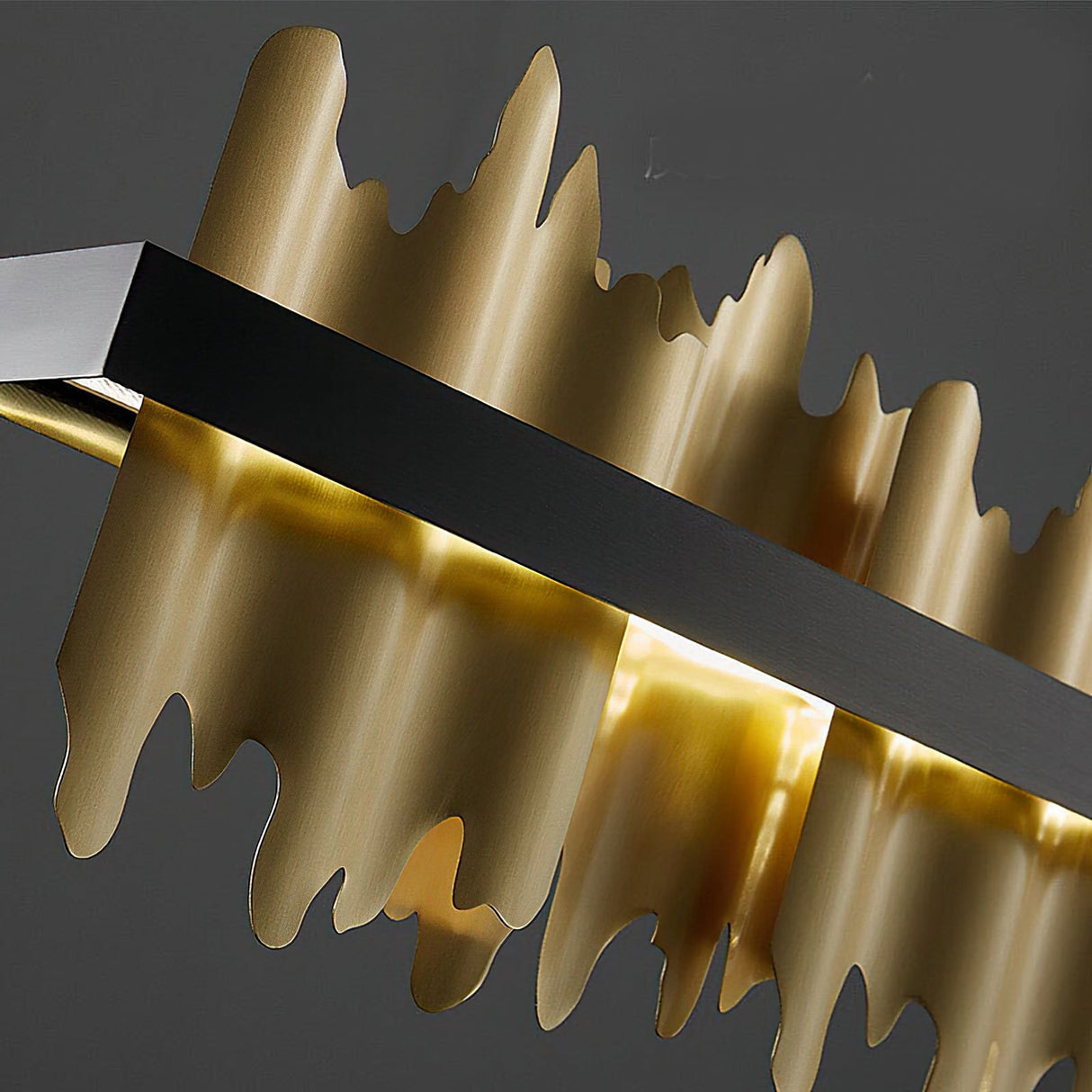 Midnight Shadow Linear Chandelier