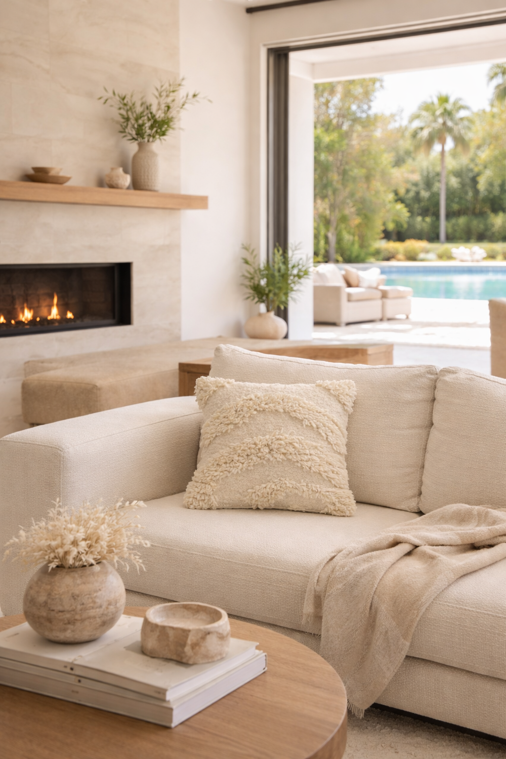 Miguel Wool Pillow Cover by Diego Olivero Studio