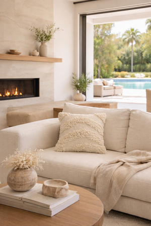 Miguel Wool Pillow Cover by Diego Olivero Studio