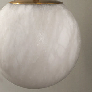 Minimalist Spherical Alabaster Wall Lamp