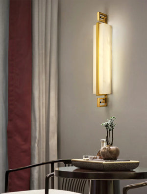 Modern Alabaster Copper Wall Lamp