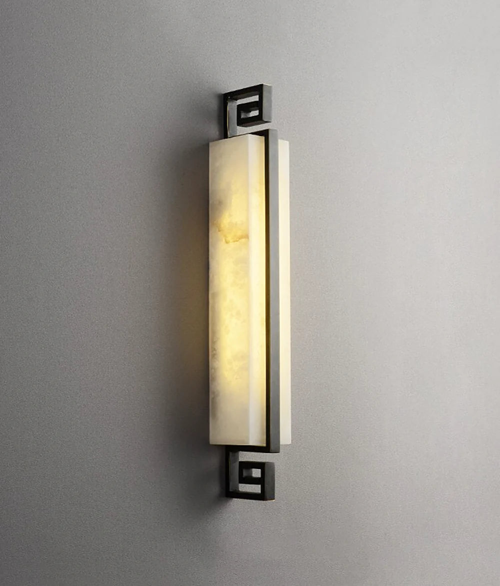 Modern Alabaster Copper Wall Lamp