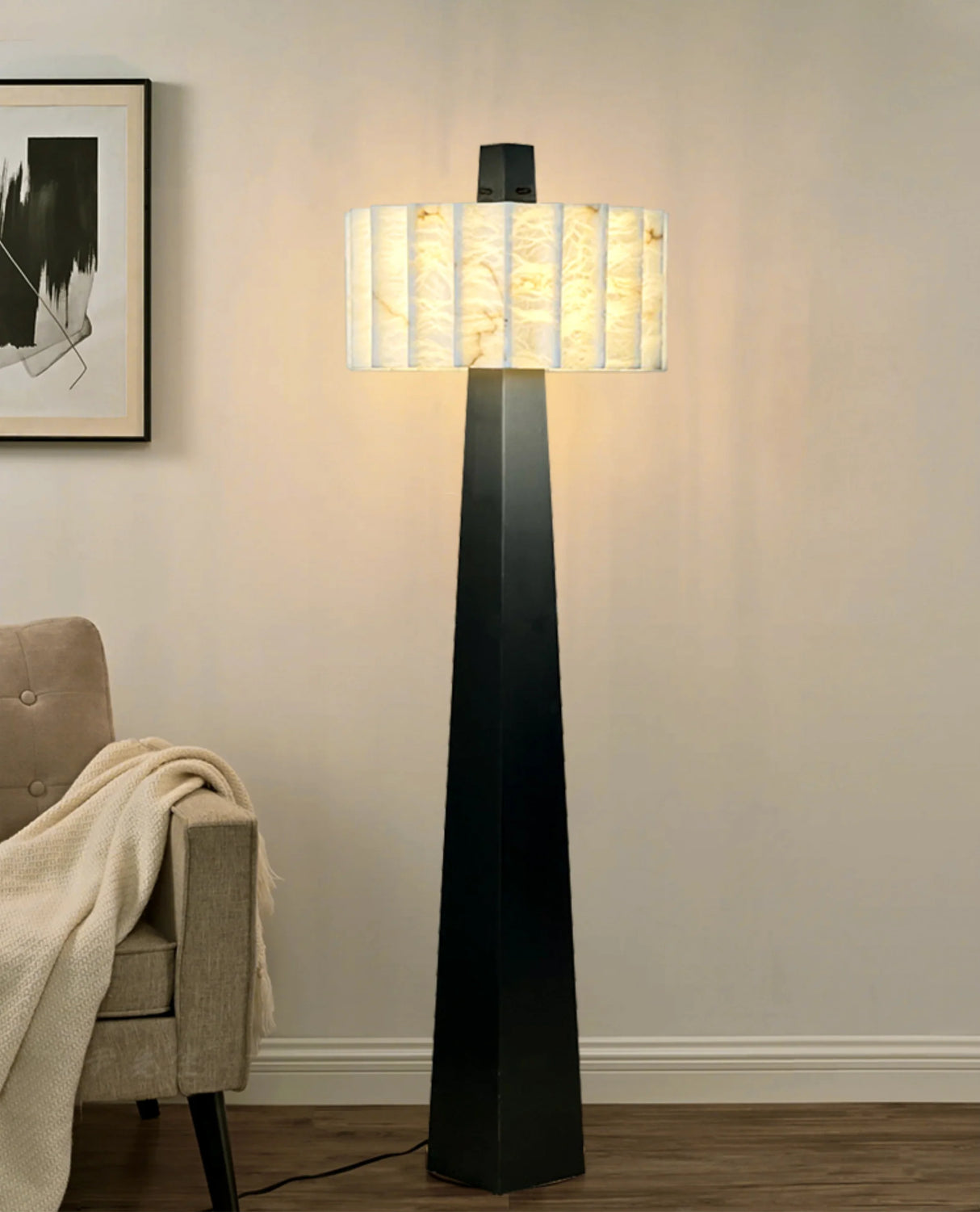 Alabaster Grandeur Floor Lamp