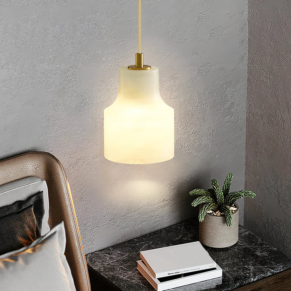 Modern Alabaster Millson Pendnat Light