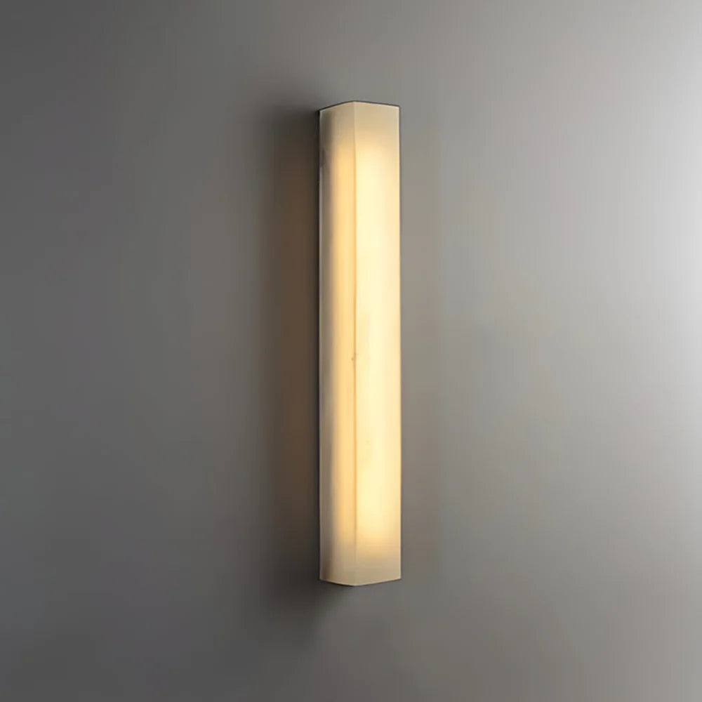 Modern Alabaster Rectangle Wall Sconce
