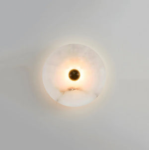 Modern Alabaster Round Wall Lamp