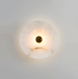 Modern Alabaster Round Wall Lamp