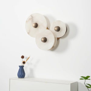 Modern Alabaster Round Wall Lamp