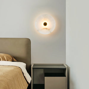 Modern Alabaster Round Wall Lamp