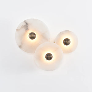Modern Alabaster Round Wall Lamp