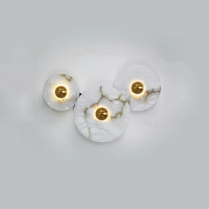 Modern Alabaster Round Wall Lamp