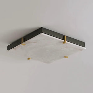 Alabaster Black Square Ceiling Lamp