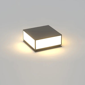 Modern Black Anvia Outdoor Post Light