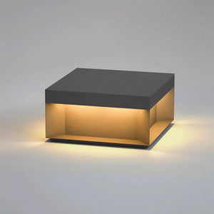 Modern Black Square Box Outdoor Light