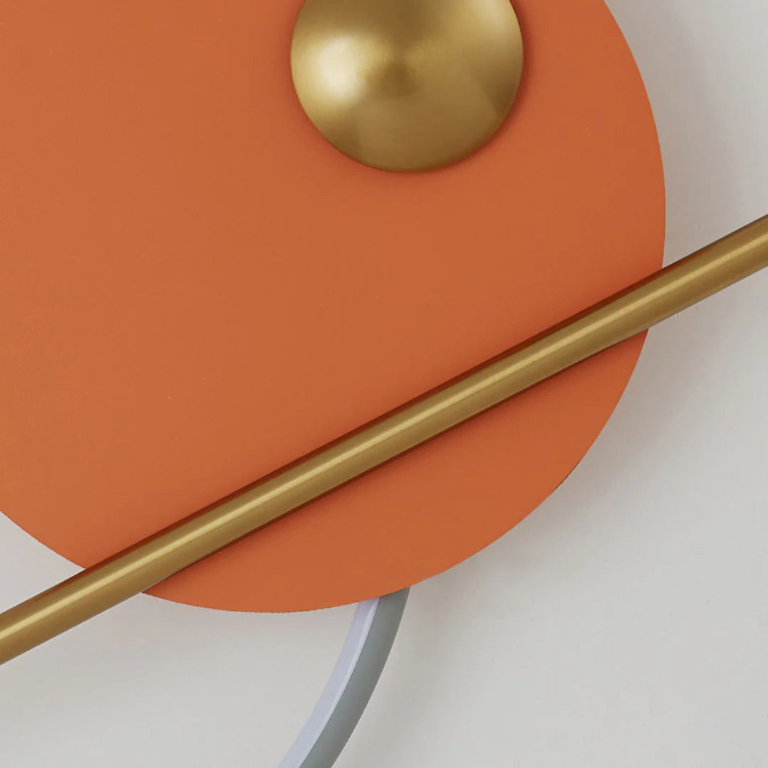Modern Linear Double Circle Wall Light