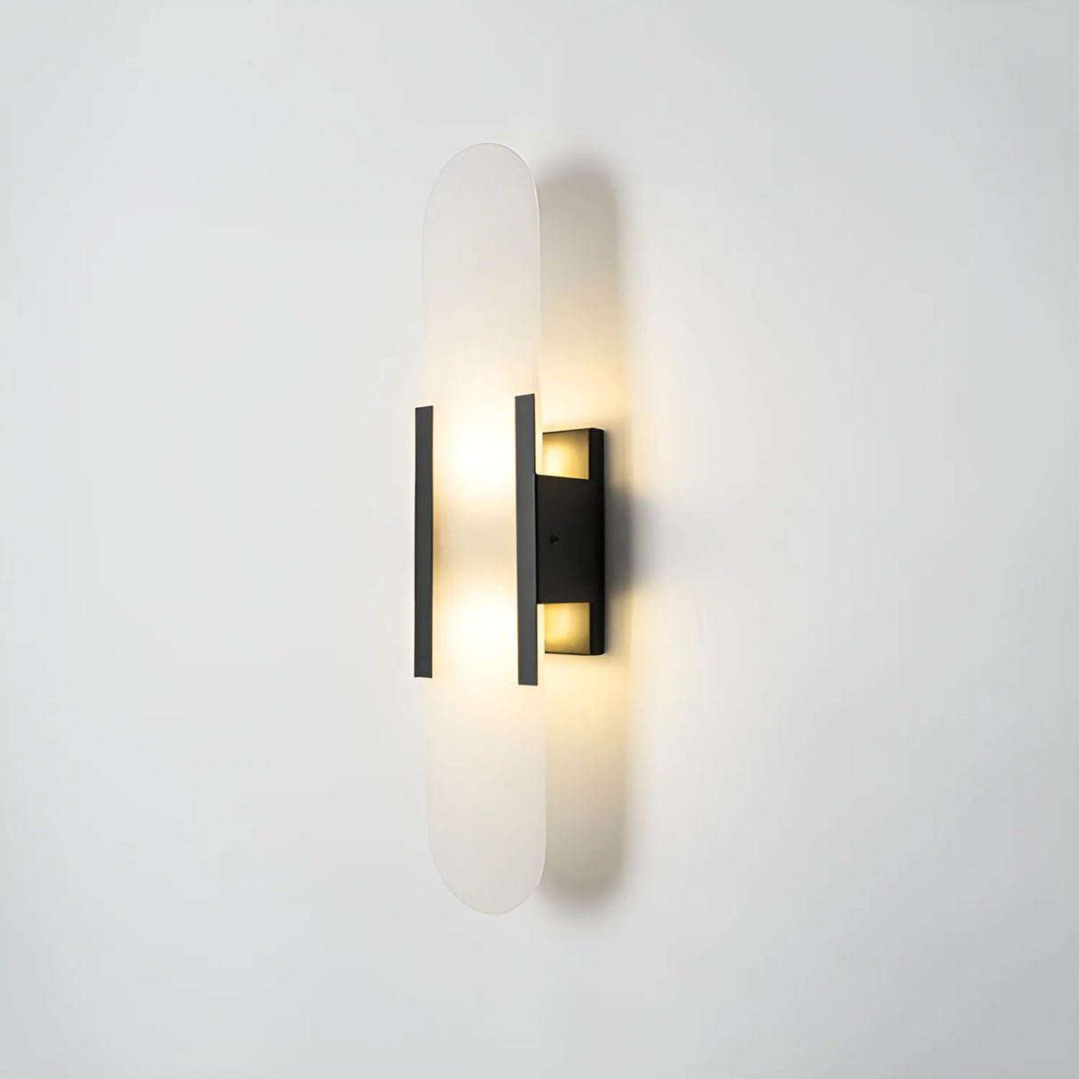 Oval Alabaster Melange Elongated Wall Lamp