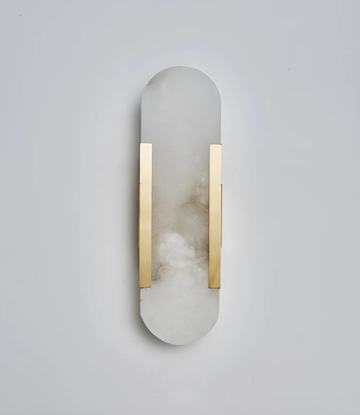 Oval Alabaster Melange Elongated Wall Lamp