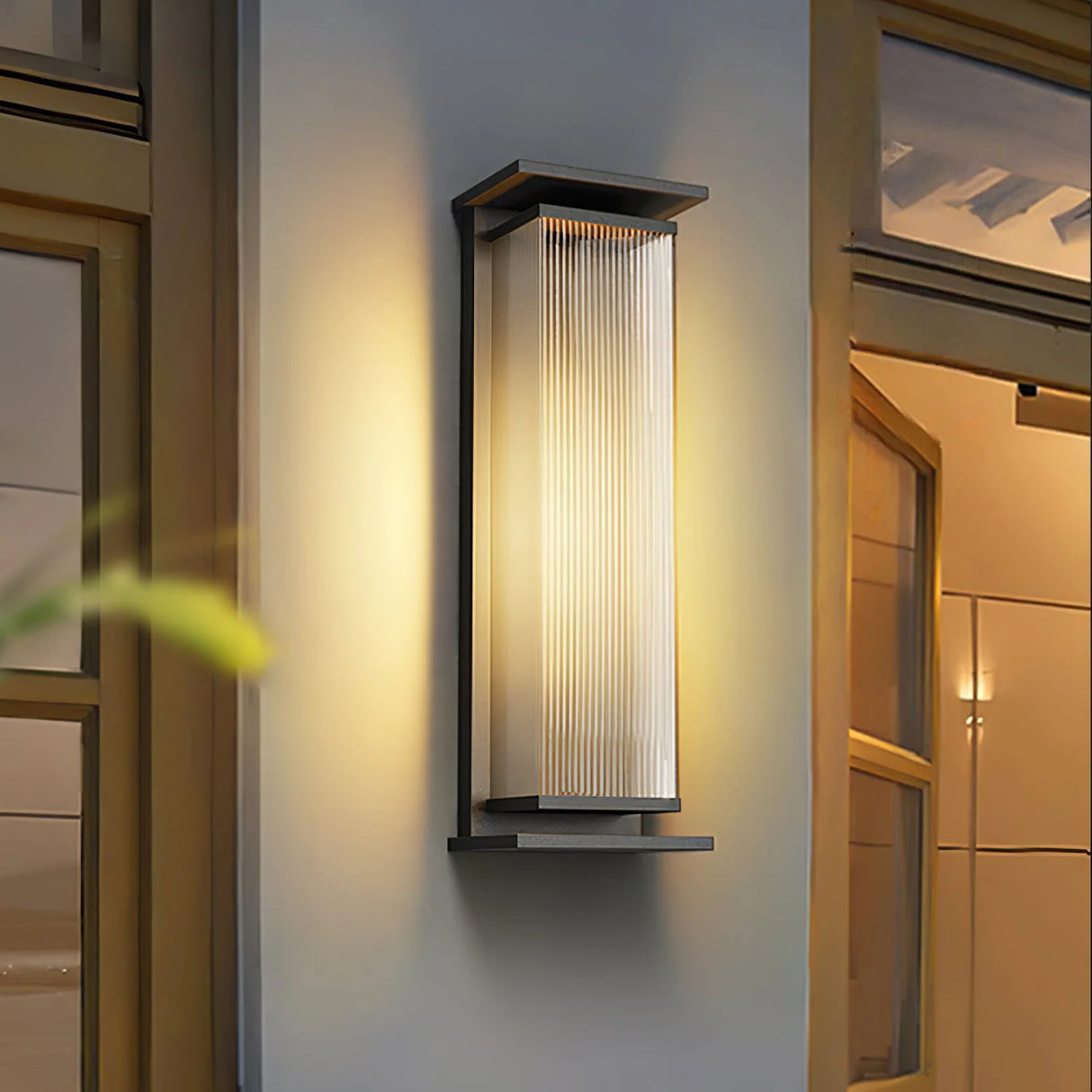Rectangular Box Acrylic Outdoor Wall Lamp