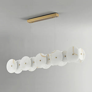 Alabaster Multiple Round Chandelier